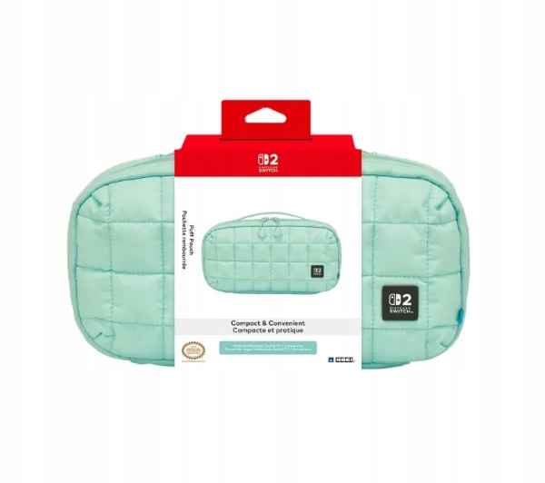 Etui na konsolę Hori Puff Pouch Cozy Green Zielone do Nintendo Switch 2