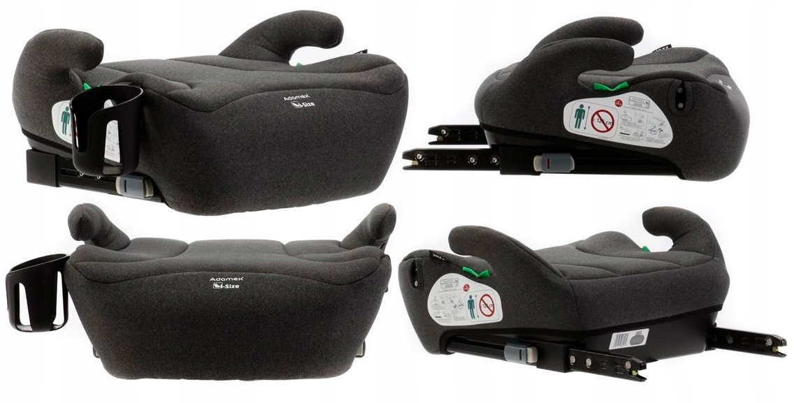 FOTELIK SAMOCHODOWY PODSTAWKA ADAMEX JAZZ ISOFIX Z I-SIZE + UCHWYT NA KUBEK Rozmiar 15-36 kg