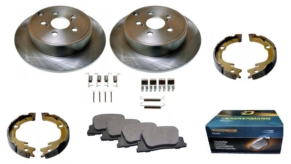 Kotouče čelisti sada Toyota Prius II 2003-2009 Zadní Sada možnost 2