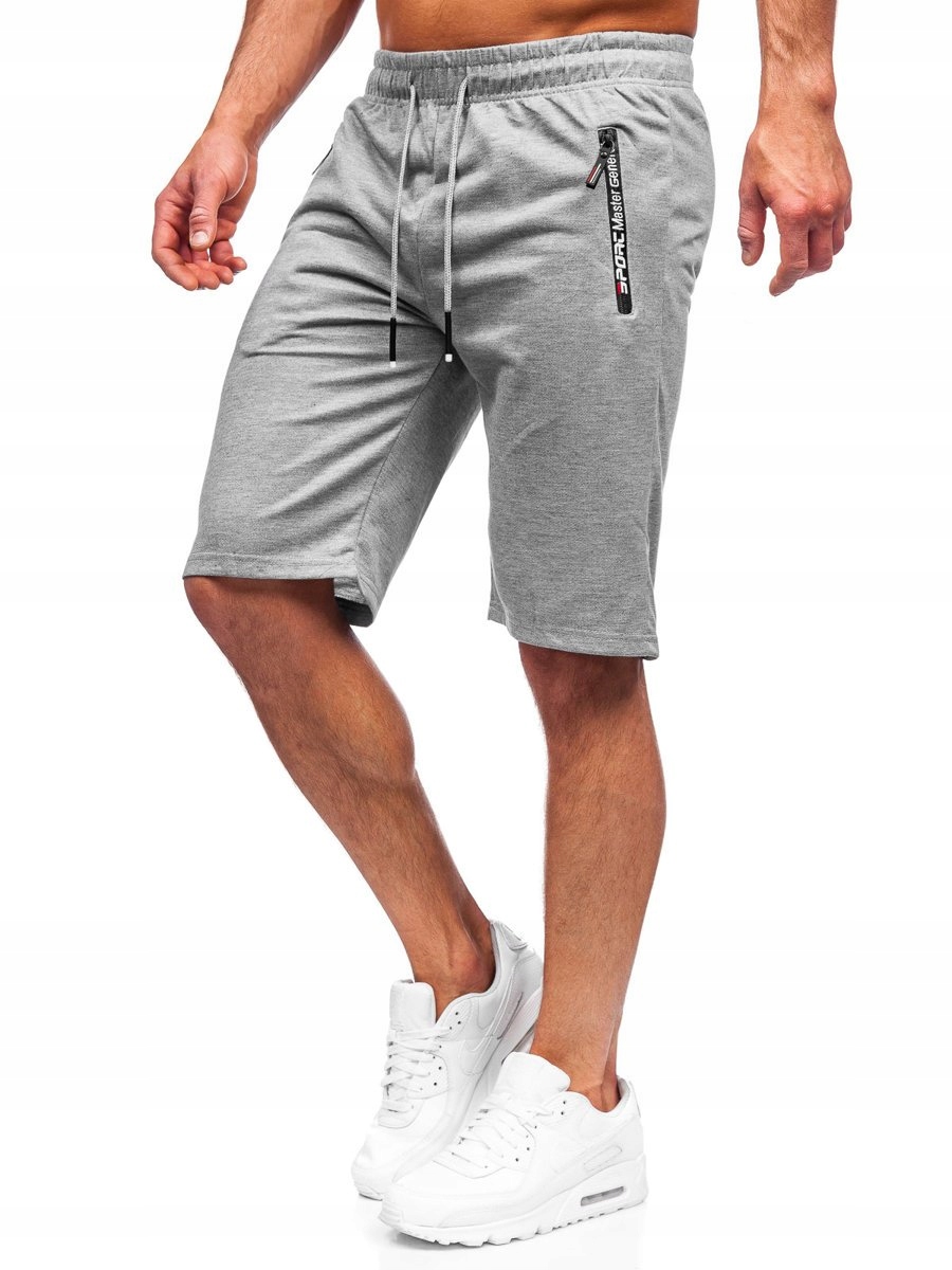 

Krótkie Spodenki Dresowe Szare JX512 DENLEY_2XL
