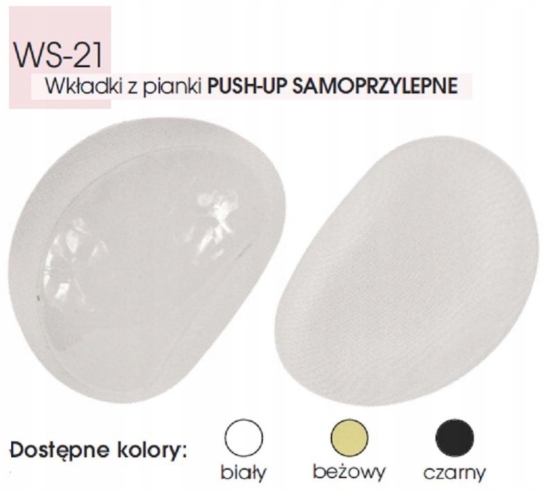 

Wkładki samoprzylepne Push-up WS-21 Biały Julimex