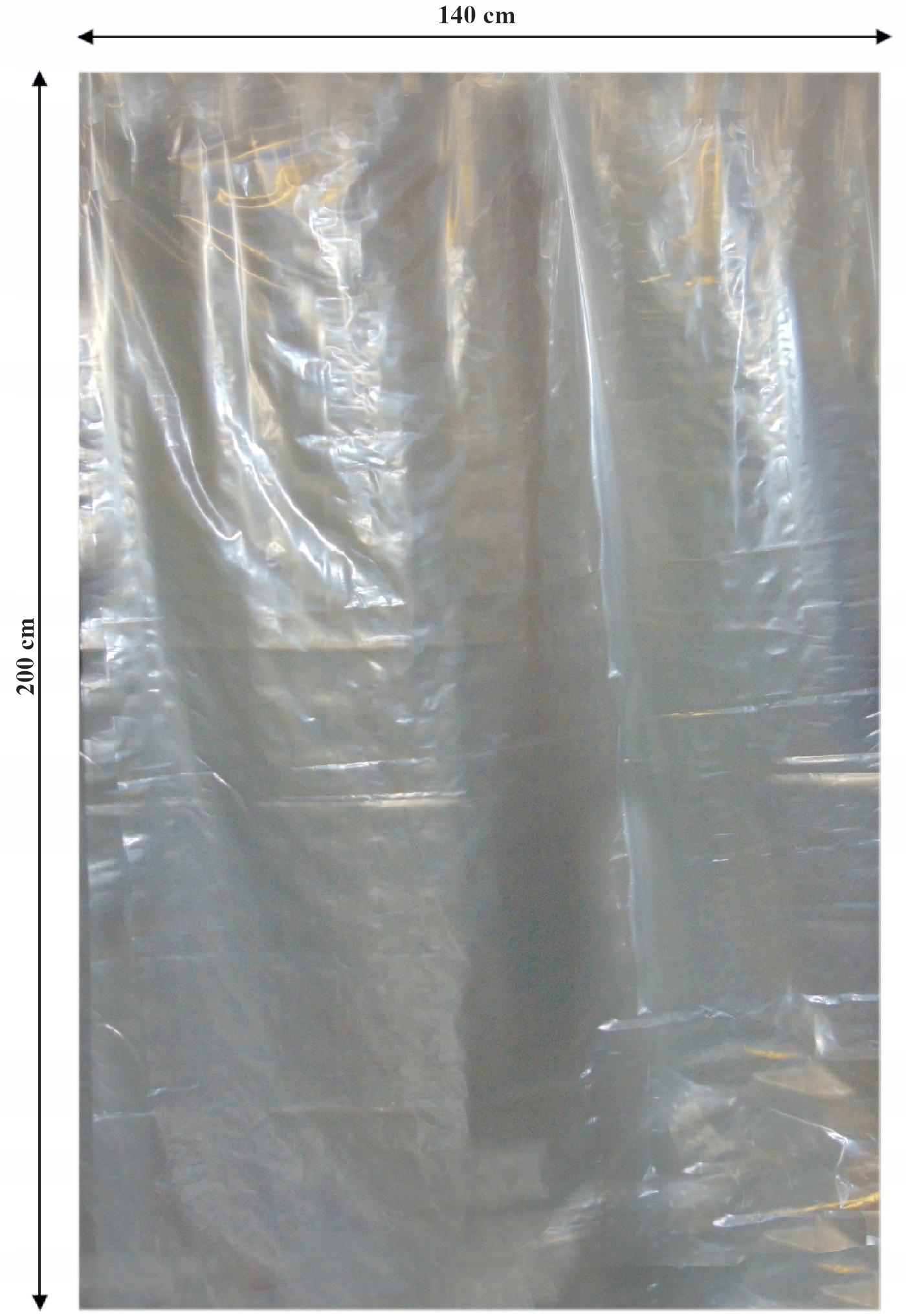 

Duże worki foliowe 140x200 cm, grube 50µ, 10 sztuk