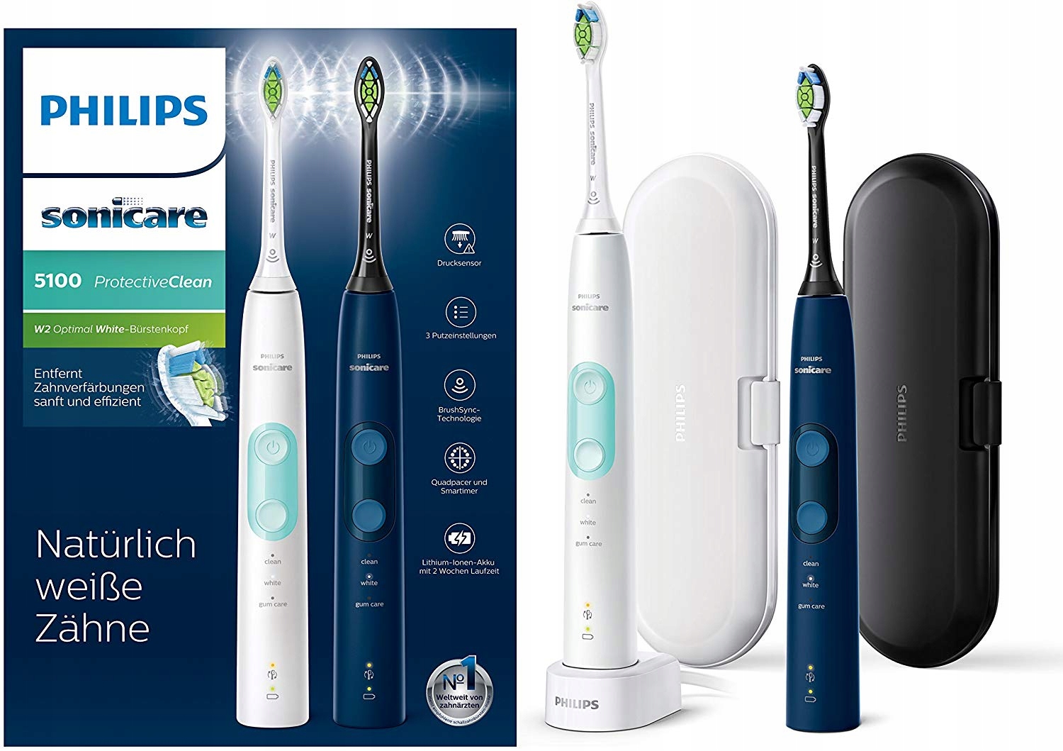 Philips HX6851/34 Szczoteczki elektryczne Sonicare ProtectiveClean 5100
