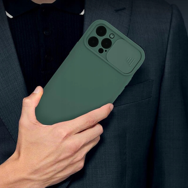 Etui Camera Protect do Apple iPhone 13 zielony