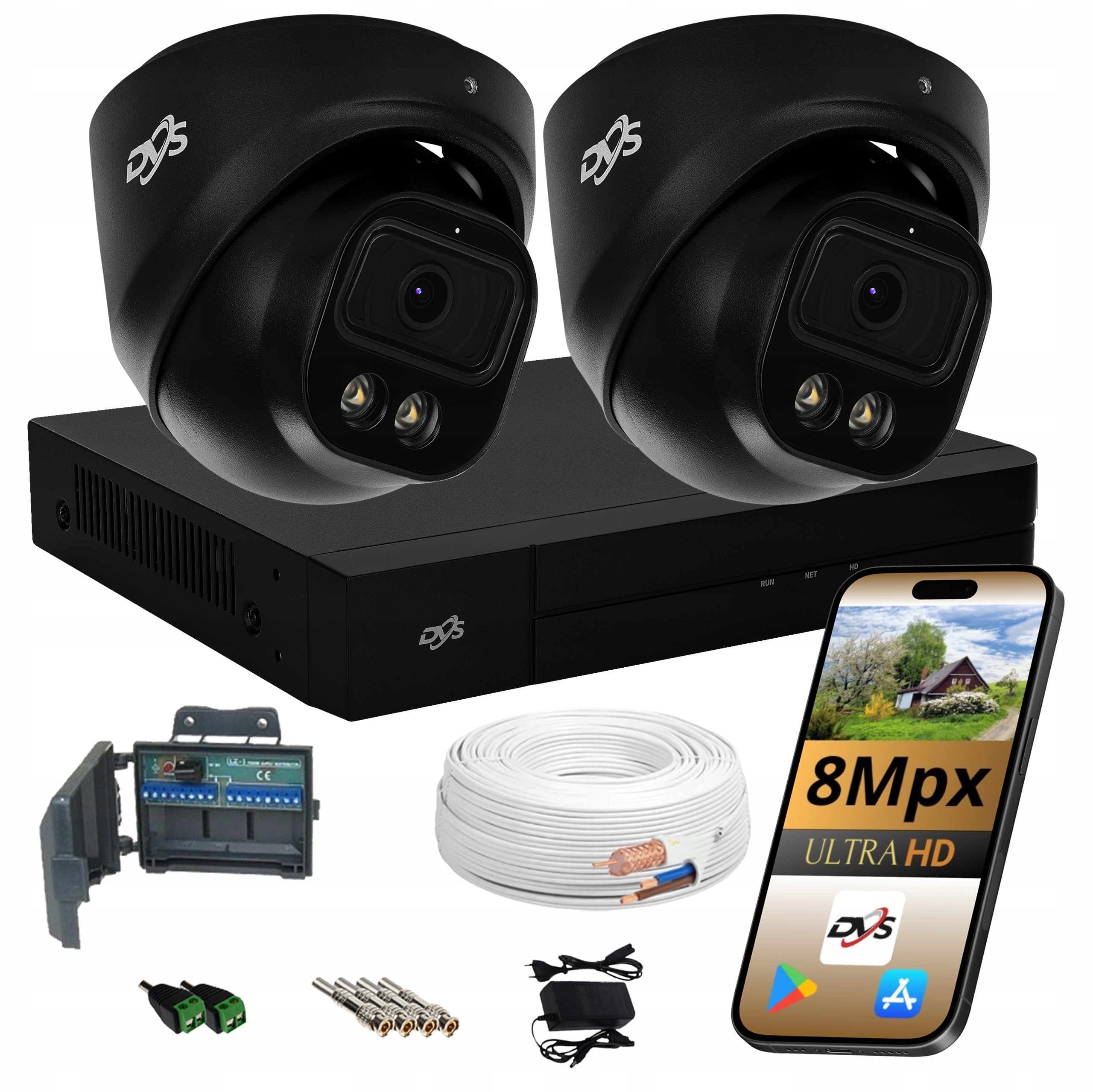 Sada na monitorovanie 2 analógových kamier pre monitorovanie Dual Light
