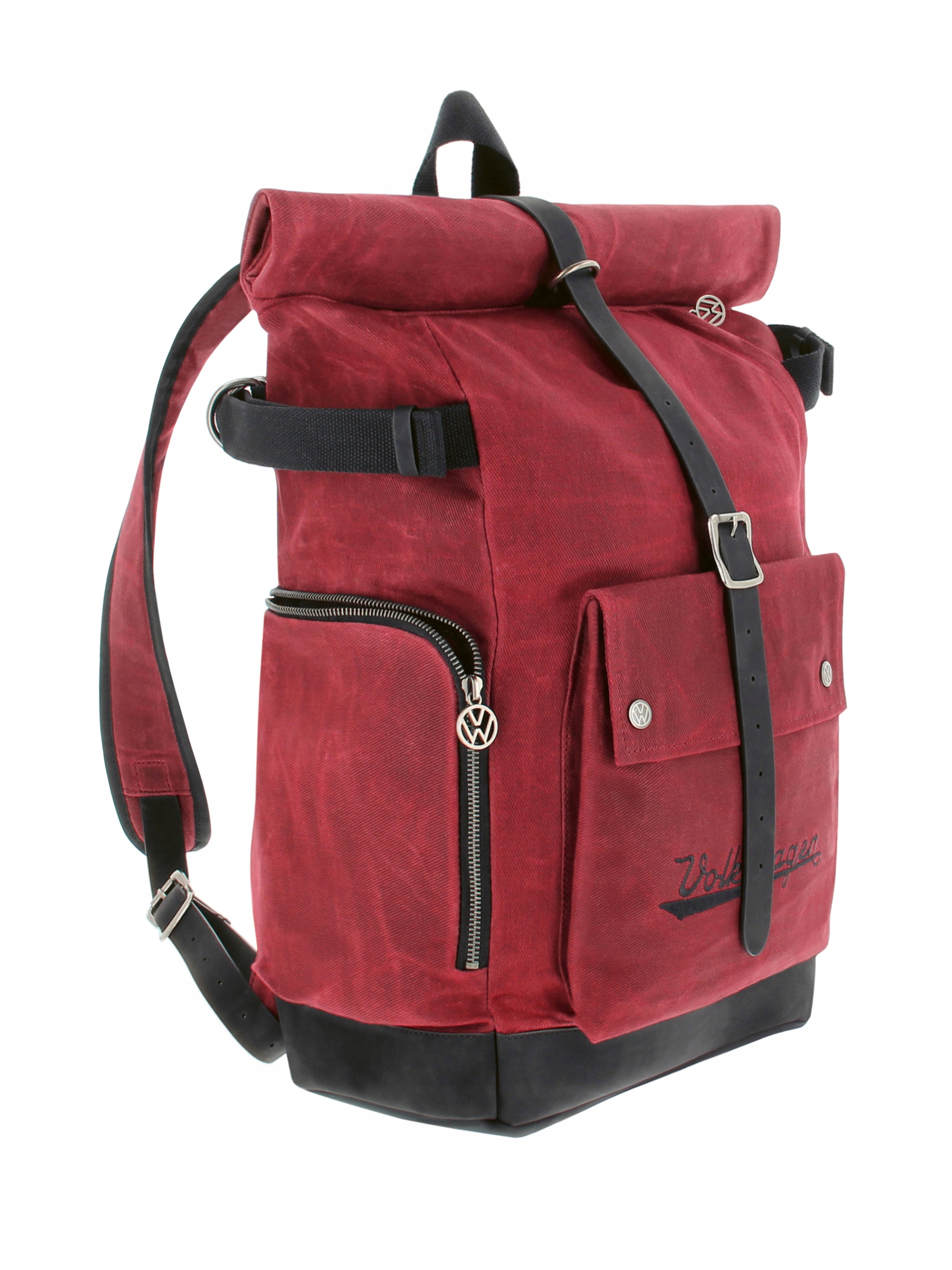 Brisa Plecak Volkswagen typu rolltop, kolekcja Vw, 25-35 litrów, czerwony