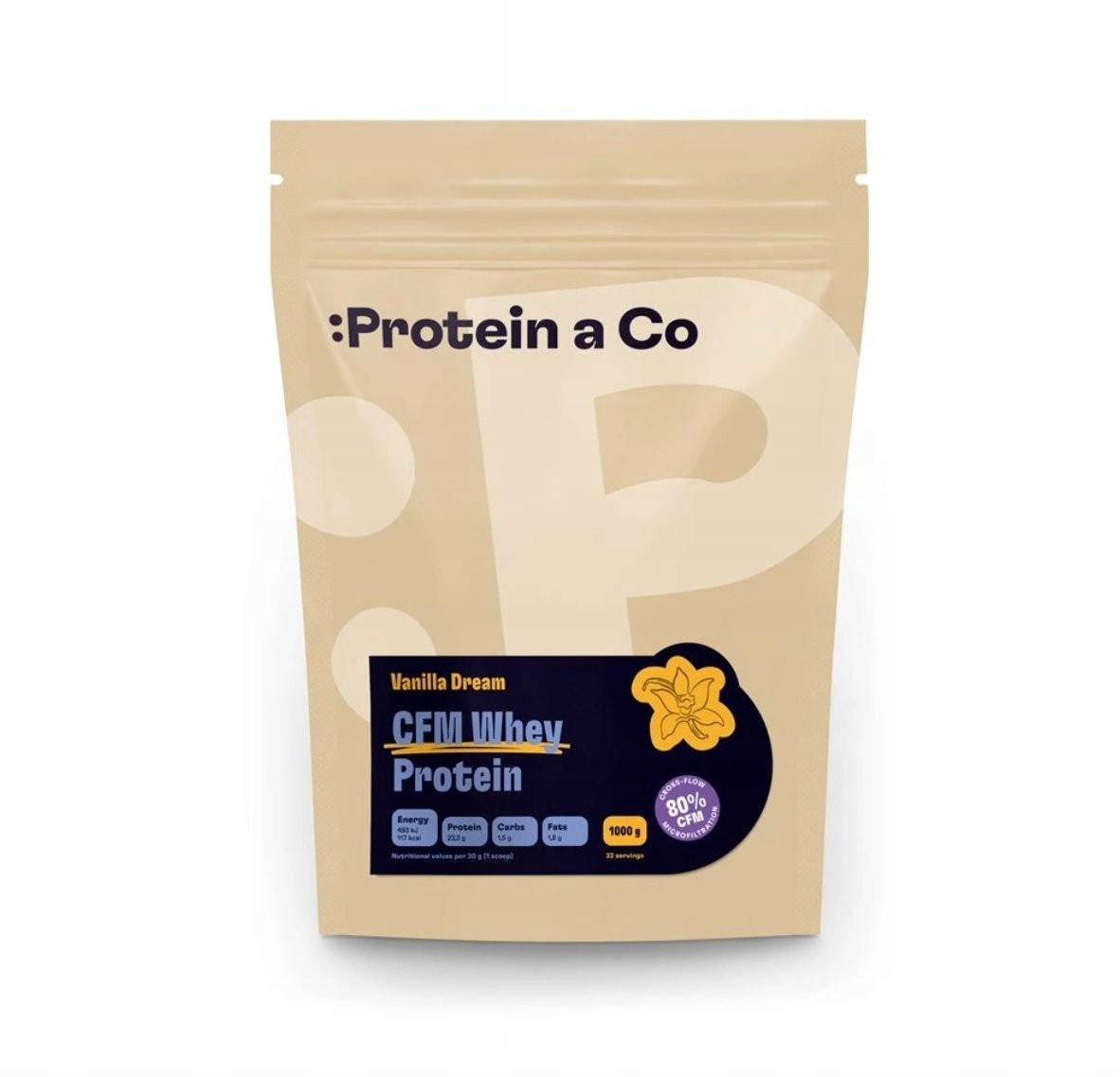 Protein a co Cfm Whey Protein 80 (1000 g) Vanilla dream