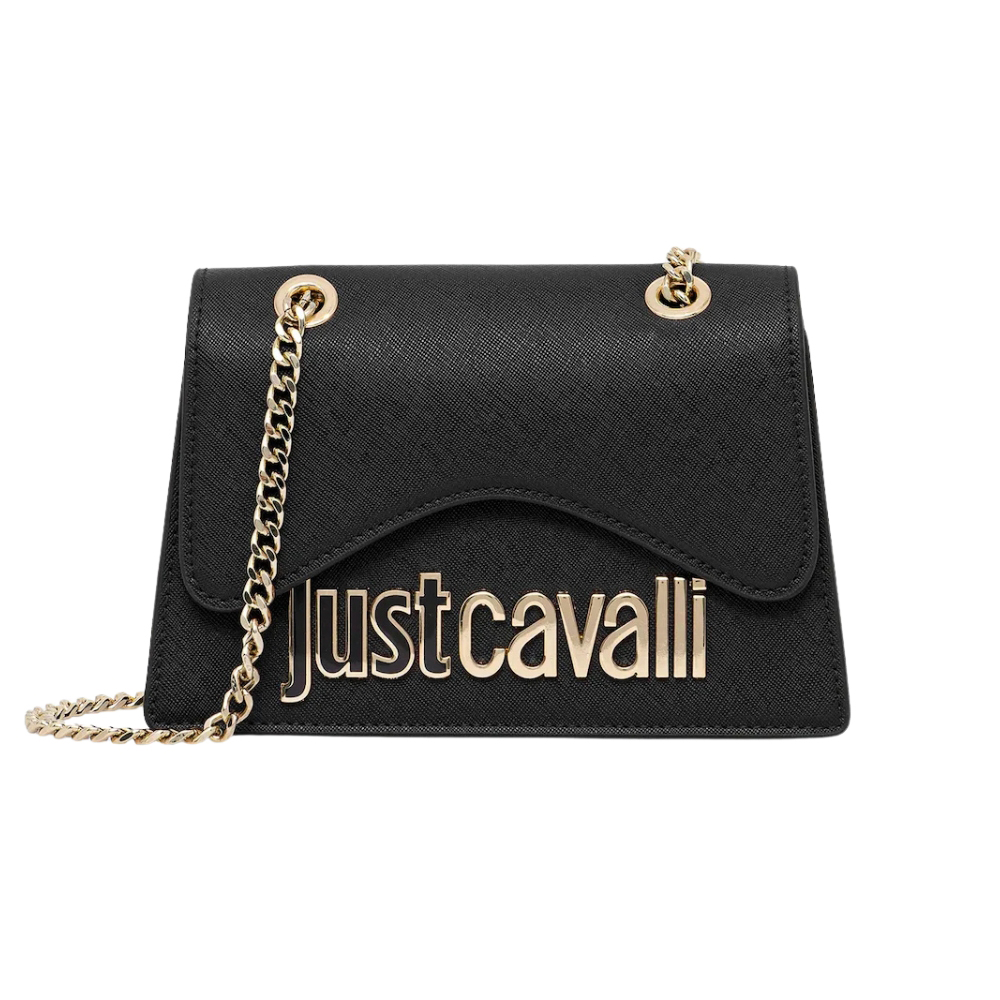 Just Cavalli Černá dámská mini kabelka Metal Lettering Style 7