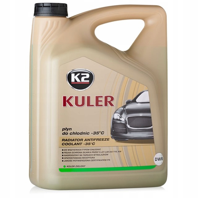 K2 Kuler Long Life Płyn Do Chłodnic Zielony 5L