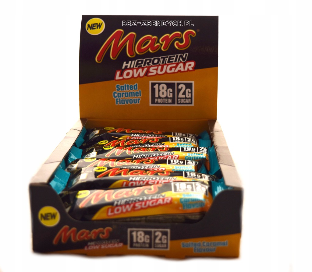 Mars HiProtein Low Sugar Salted Caramel Bar 57g Białko Mleka Słony Karmel