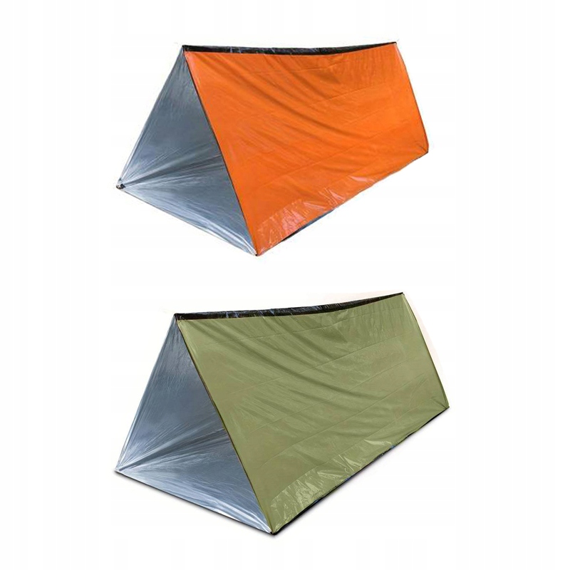 LEKKI NAMIOT TERMICZNY RATUNKOWY FOLIA ŻYCIA ZIELONA KOC SURVIVAL NRC Marka inna