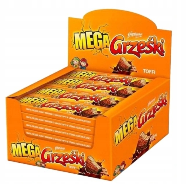 Levně 32x 48g Goplana Grześki wafel krém toffi Karton