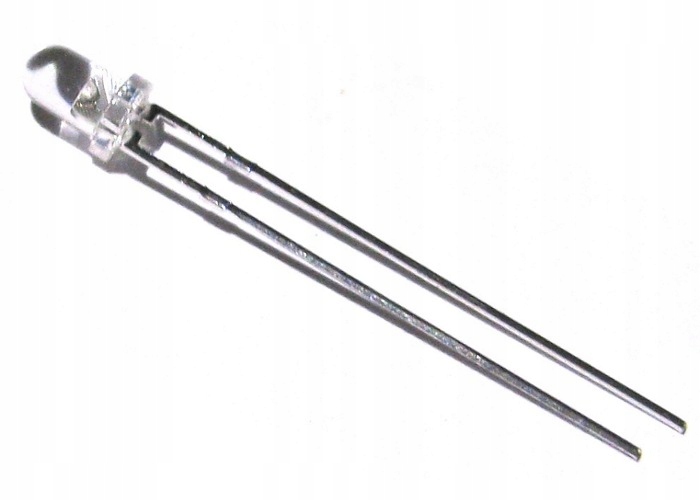 

Dioda led 5mm biała bezbarwna 10szt