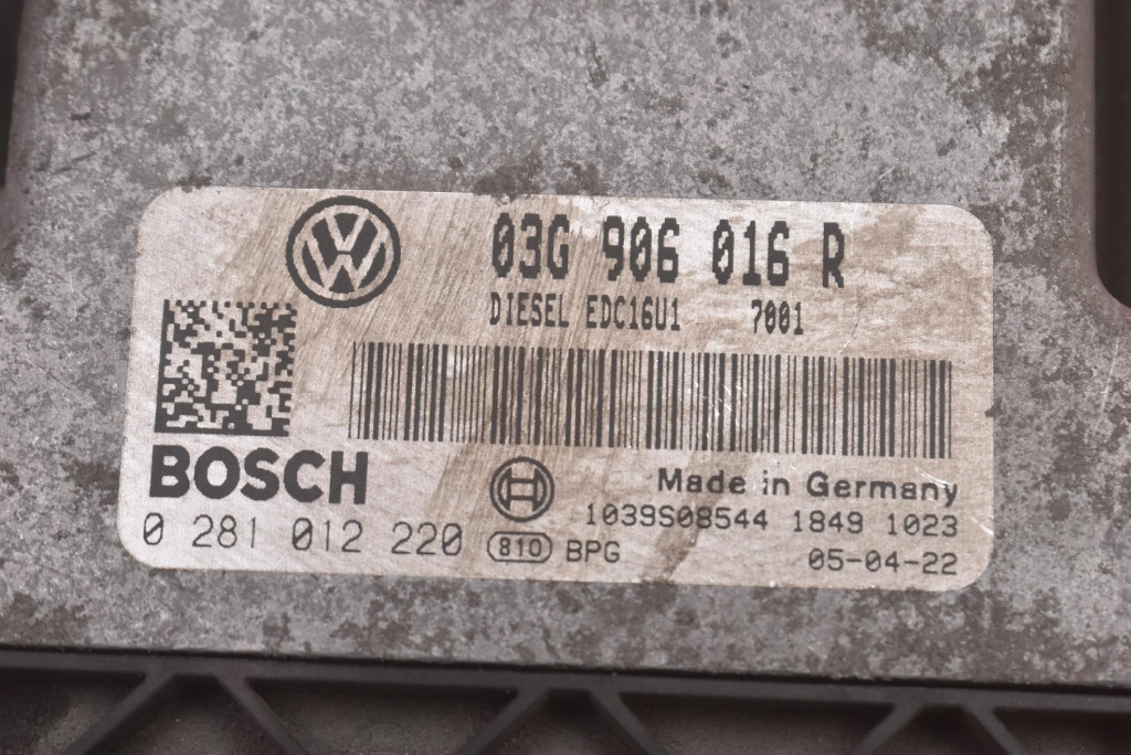control unit computer of the engine 03G906016R VW GOLF 5 V plus 1.9 TDI 105 KM 03-09