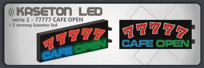 Kaseton LED 77777 24h HOT SPOT 100x40 cm 2 stronny Rodzaj dwustronny