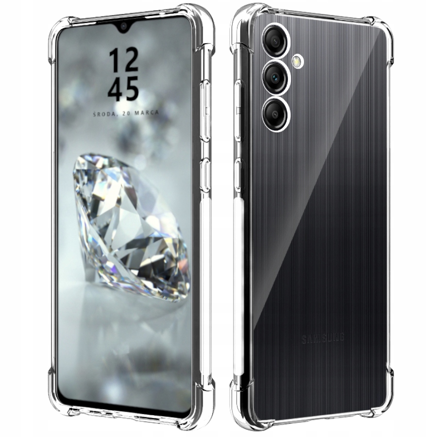 

Etui Do Samsung A14 4G 5G Pancerne Przeźroczyste