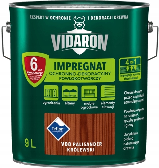

Vidaron Impregnat Ochronny Palisander Króle V08 9L