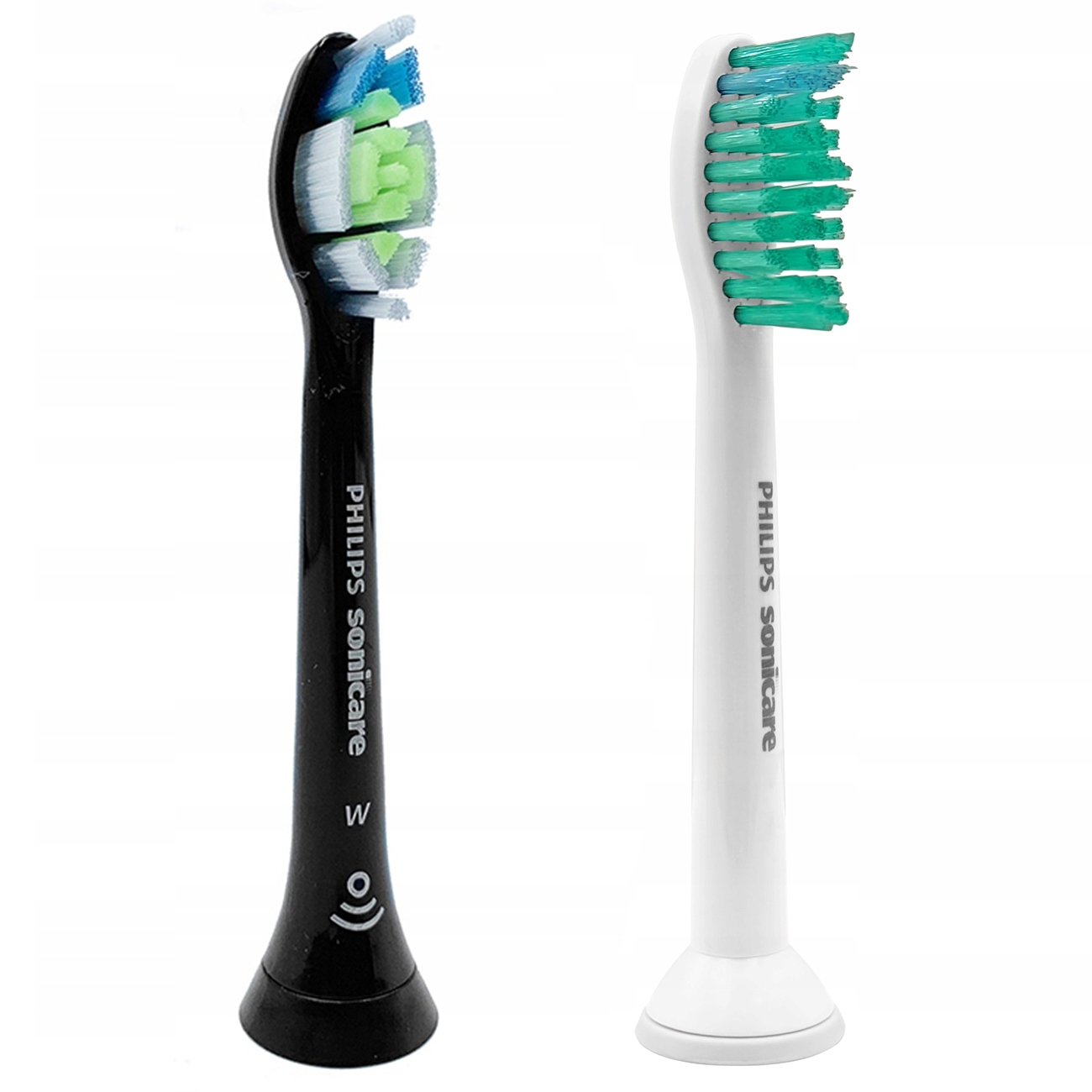 2 Oryginalna Końcówki Philips Sonicare Diamond Clean Black Proresult White