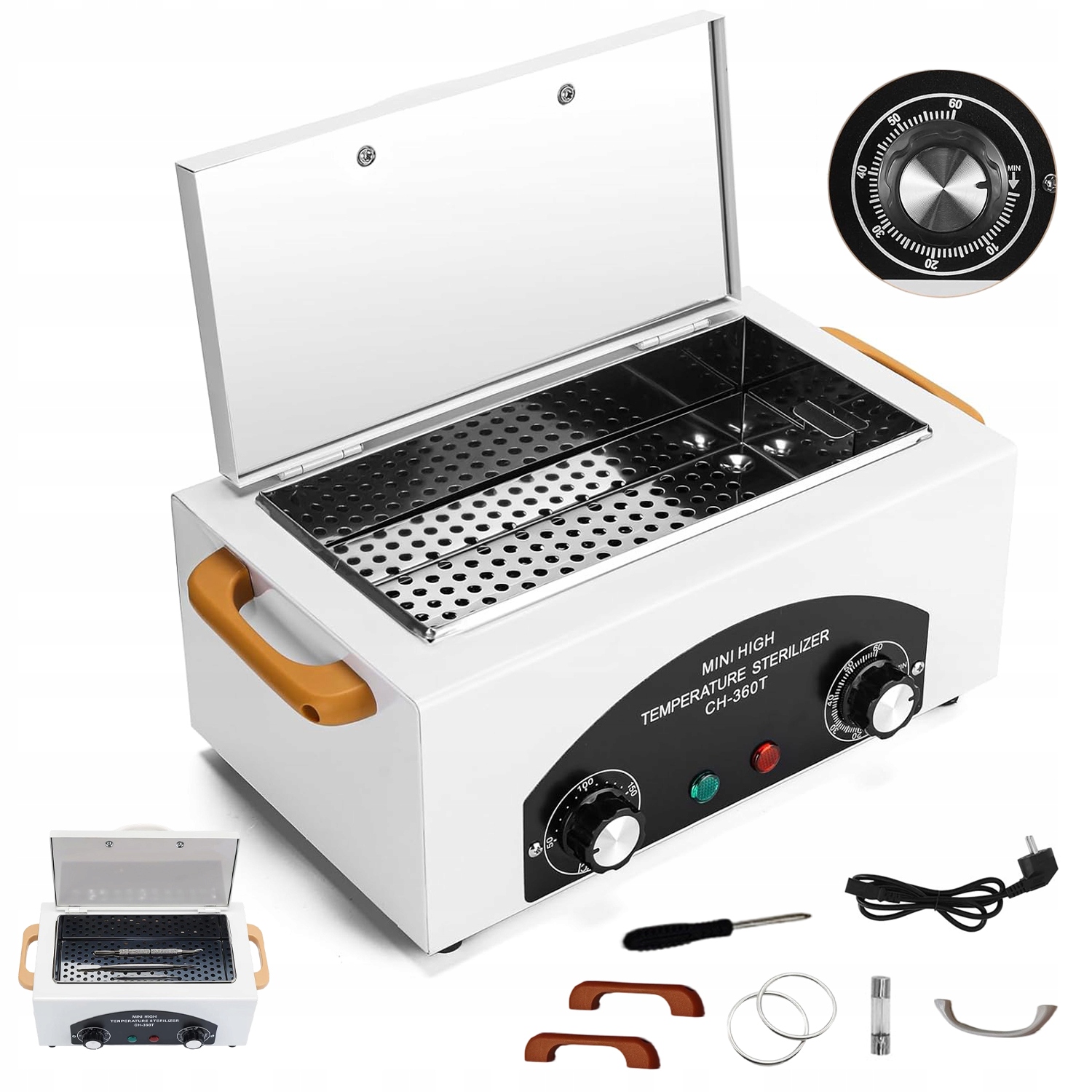 Vysokoteplotní Sterilizátor 300 W 220 °C S Vyjímatelnou Táckou Do Obývacího Pokoje