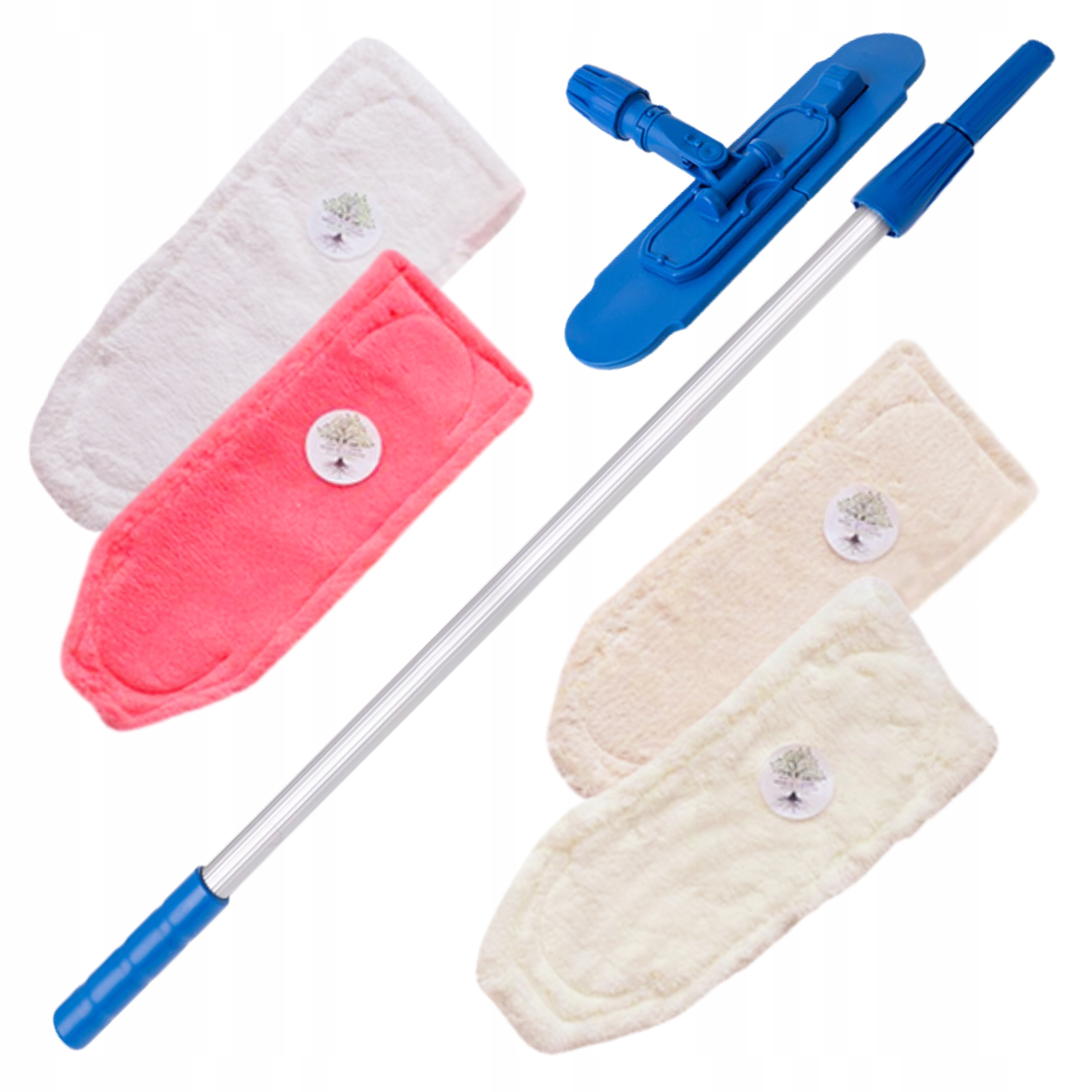 Levně Raypath Plochý mop 4ks vložek do mopu, panelů oken, nastavitelné čalounění