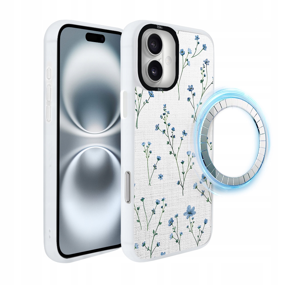 Pouzdro pro iPhone 16 Plus Ibizu DropGuard Matt s MagSafe, Modrý sen