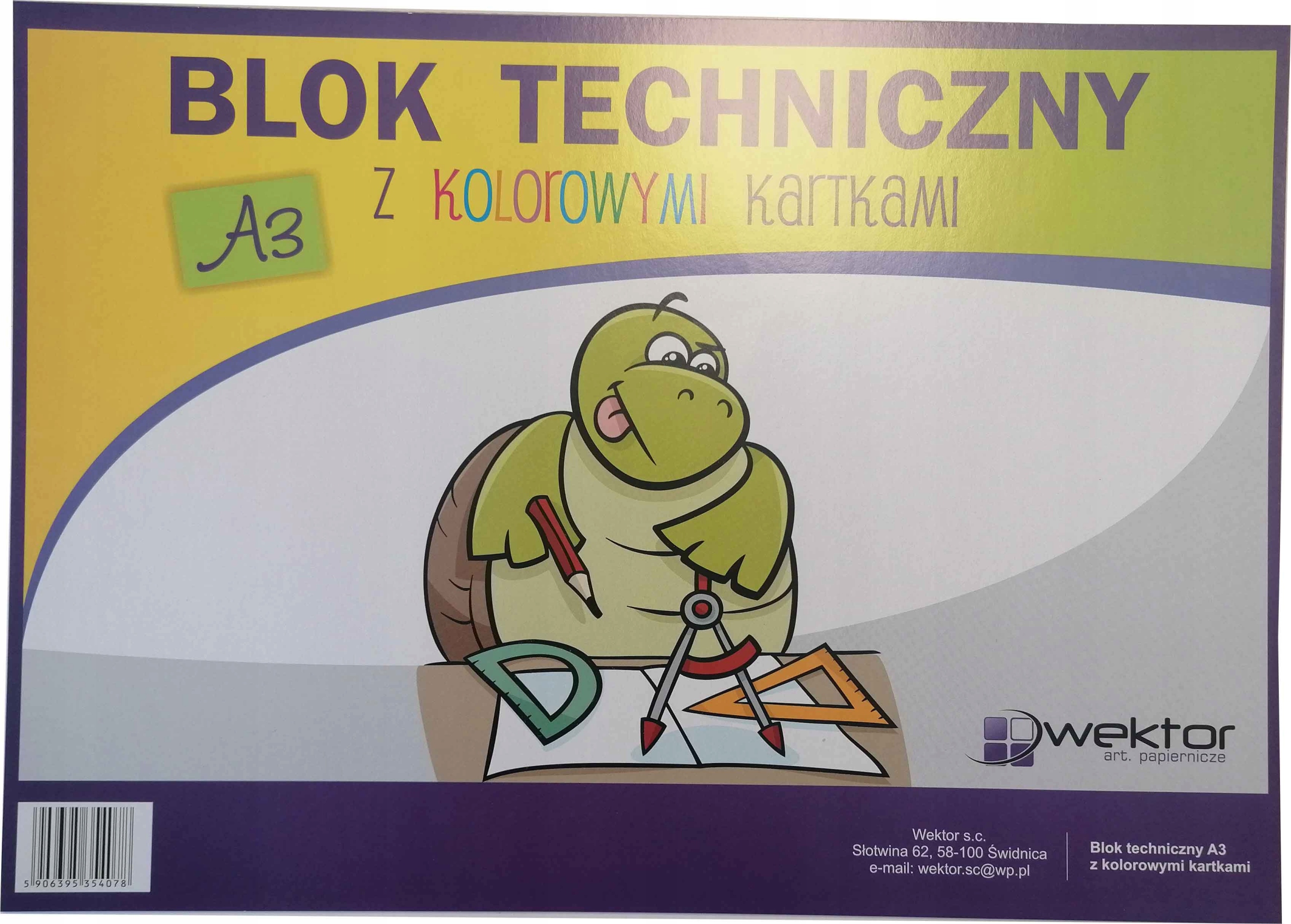 

Blok Techniczny A3 z Kolorowymi Kartkami 1 szt