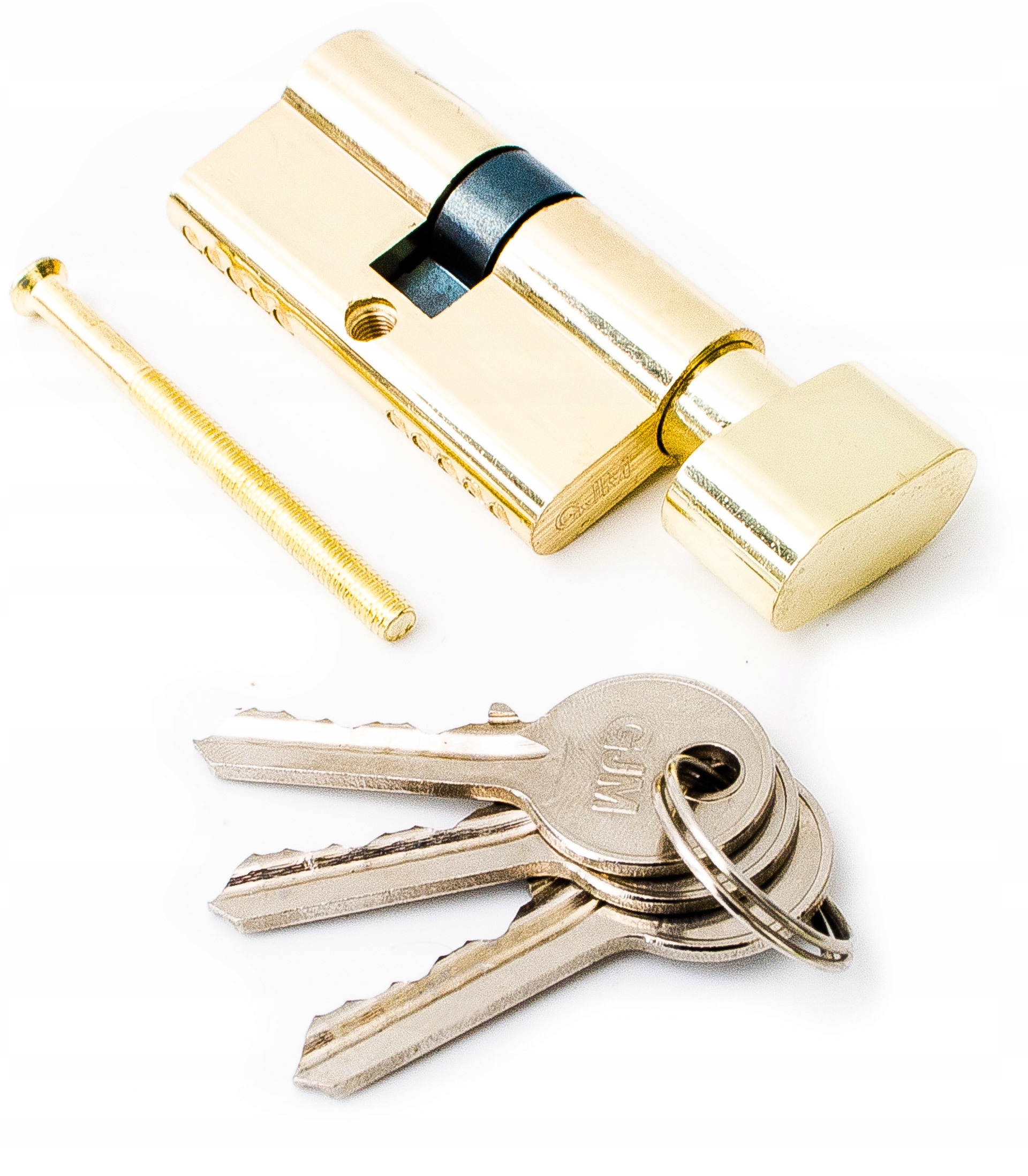 WKŁADKA DRZWIOWA ZAMEK MOSIĄDZ WZG G30/35 GAŁKA