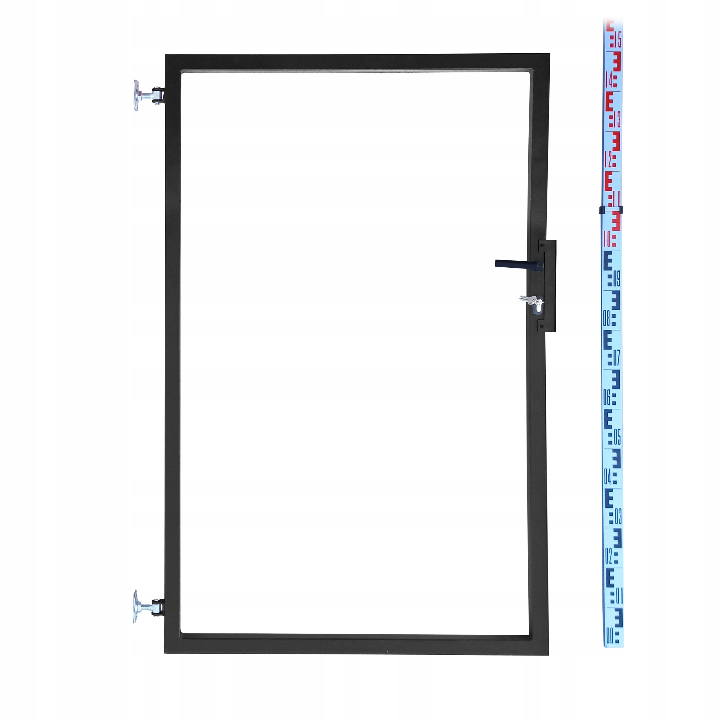 Furtka Ramka do sztachet i paneli 150cm Czarna RAL9005 sztachety Rama