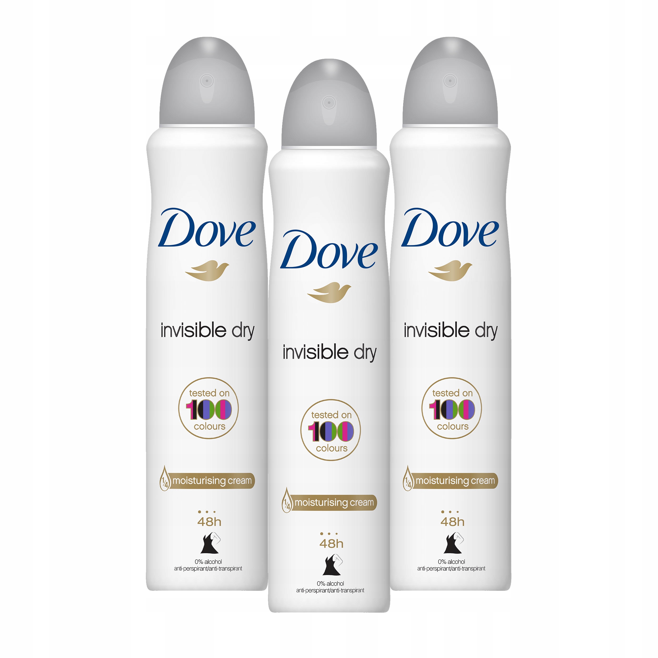 Promocja Dove Invisible Dry Antyperspirant spray 3 x 250 ml wyprzedaż przecena