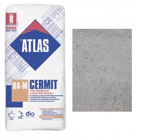 

Atlas Cermit Ba-m Tynk Dekoracyjny Beton Efekt 25