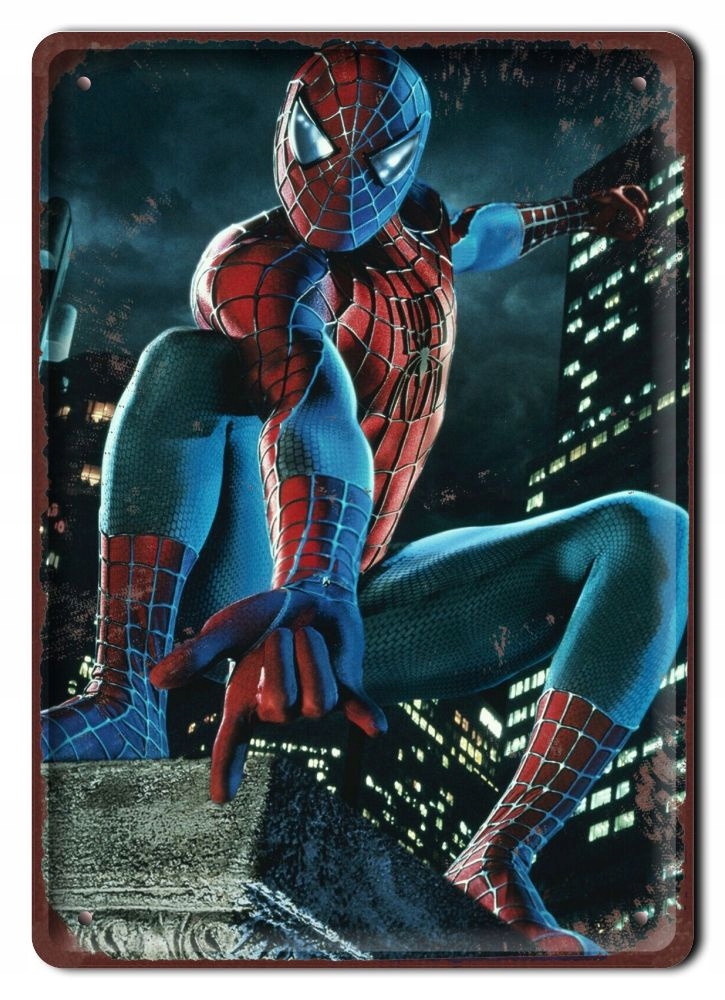 Spider-man Plakat filmowy-metalowy #15283