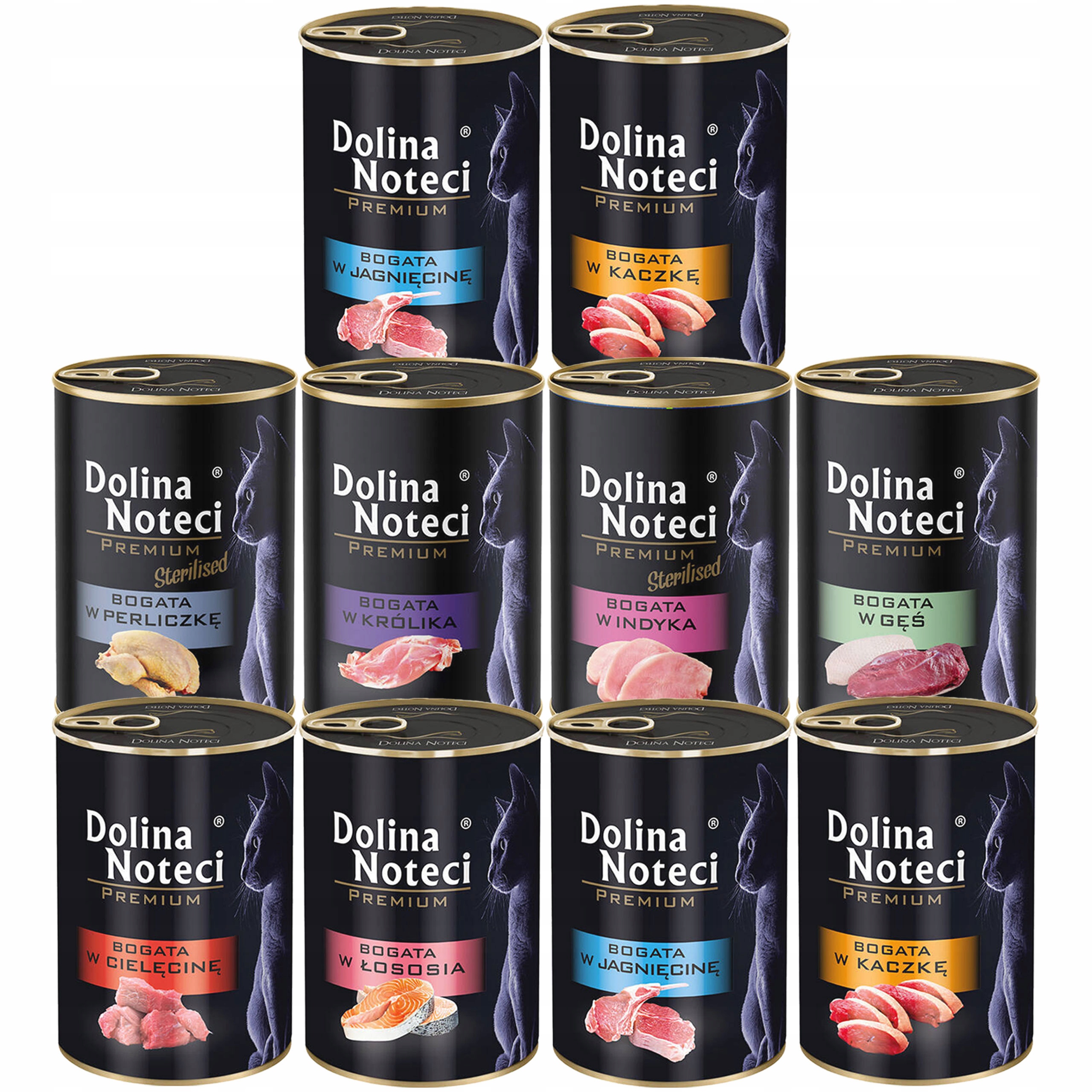 Levně Dolina Noteci Premium Krmivo mokré pro kočky Mix Chutí 10 x 400 g bez obilovin