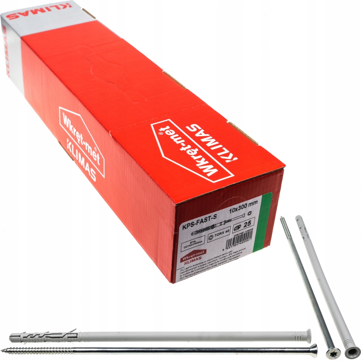 

Kołek ramowy rozporowy 10x300 Stożek Tx torx 25szt