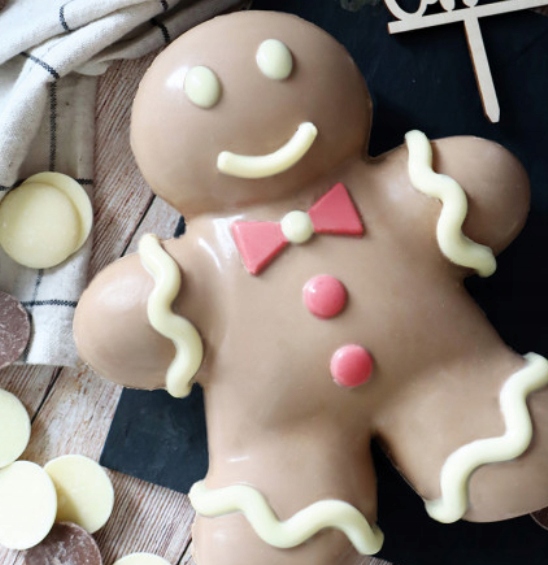 Forma do czekolady Piernikowy Ludzik 3D, 180x159xh.60 mm