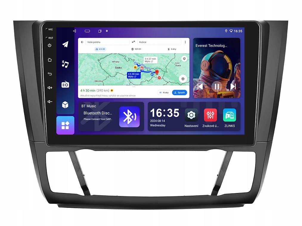 Isudar 2DIN autorádio T68B-IEV33 Android, Bmw s automatickou klimatizací