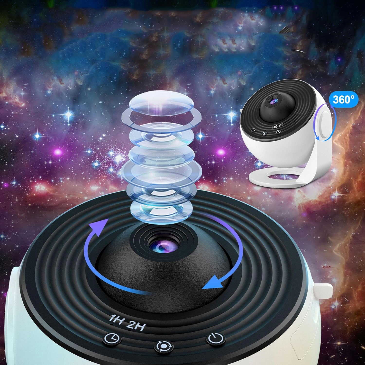 PROJEKTOR GWIAZD PROJEKTOR NIEBA LAMPKA NOCNA PLANETARIUM 12W1 RZUTNIK LED Marka bez marki