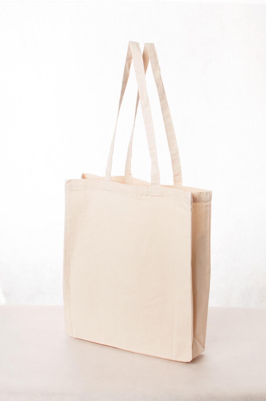 TORBA 340g NA ZAKUPY BAWEŁNA 42x38cm10cm Z DNEM