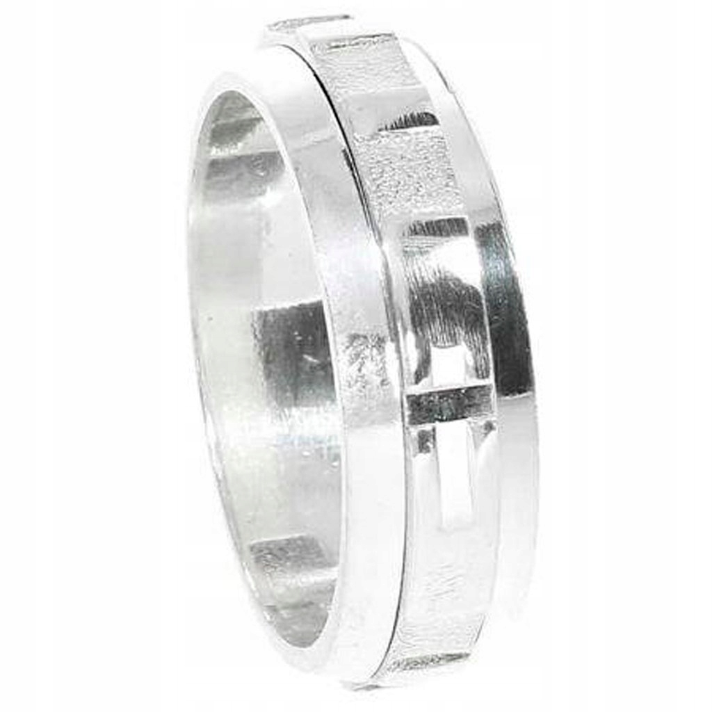 

Różaniec obrotowy pierścionek srebro na palec r.19