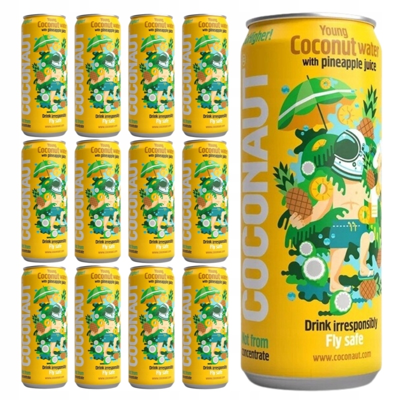 Levně Neperlivá kokosová voda Coconaut džus 12 x 320 ml