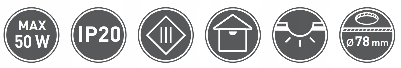 Sufitowa oprawa punktowa MORENA okrągła inox GTV EAN (GTIN) 5901867127792