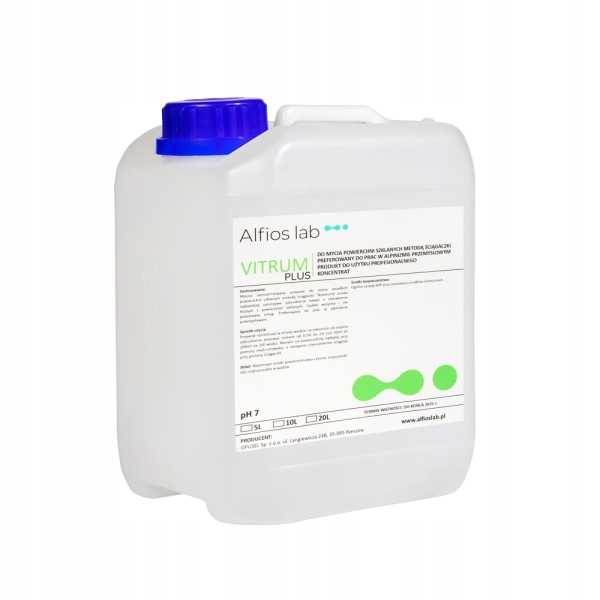 Profesionální Prostředek Na Mytí Skel 5 L koncentrát 50 L