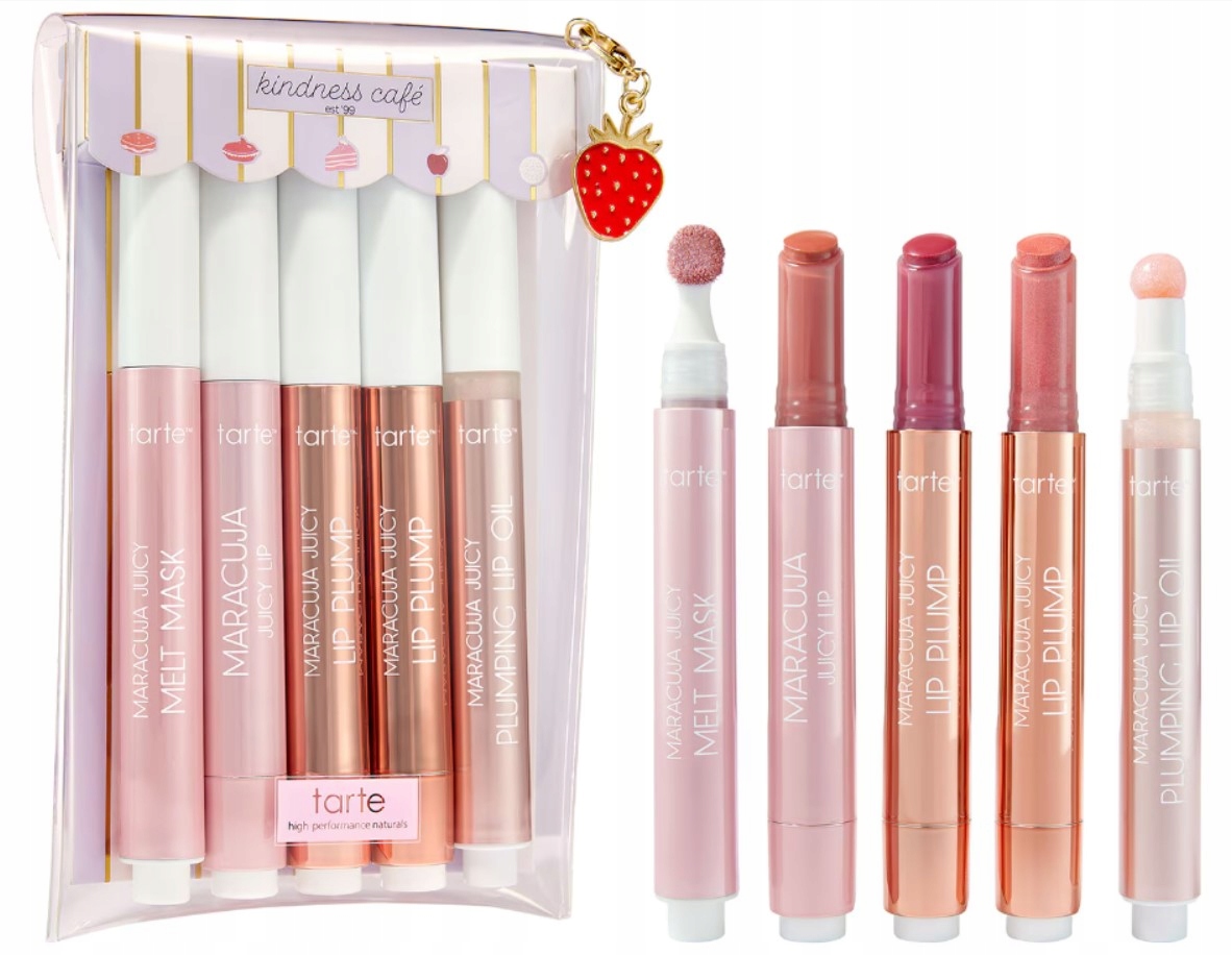 Tarte Maracuja juicy lip Melt Set Zestaw makijaż Ust olejek maska błyszczyk