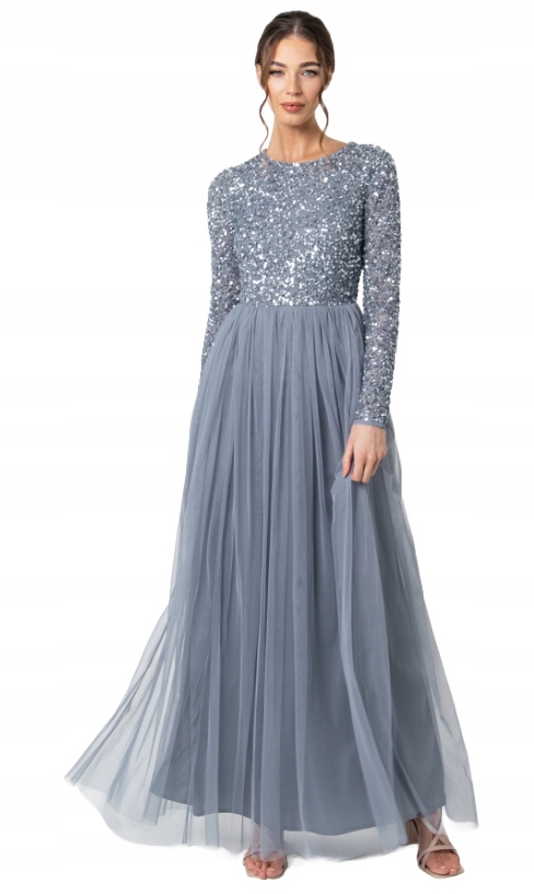 Maya Deluxe Šaty S Dlouhým Rukávem 36 6BA