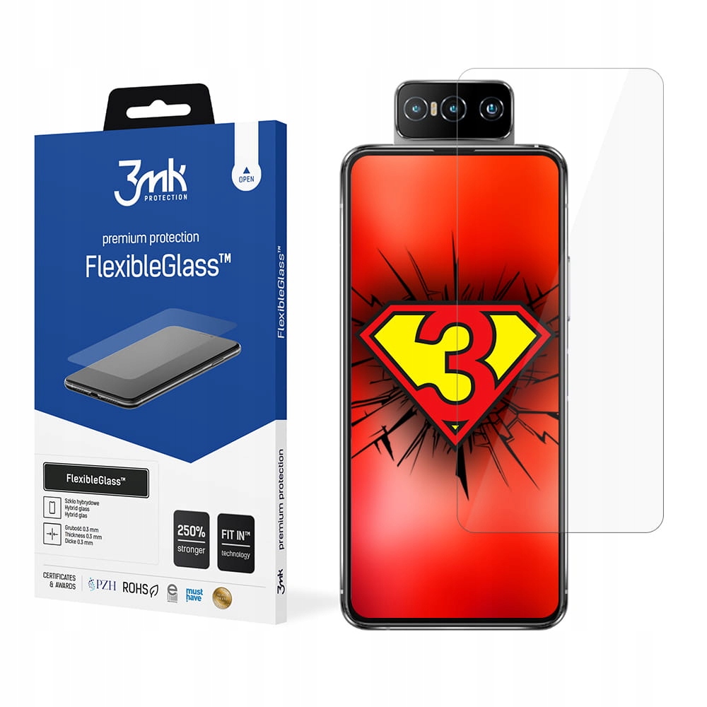 

Niepękające szkło folia do Asus Zenfone 7 - 3mk