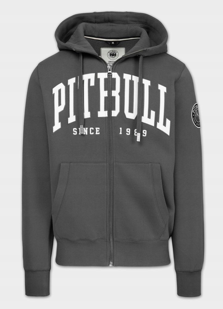 Pánská Rozepínací Mikina s kapucí Pitbull Norton Regular Střih Komfortní