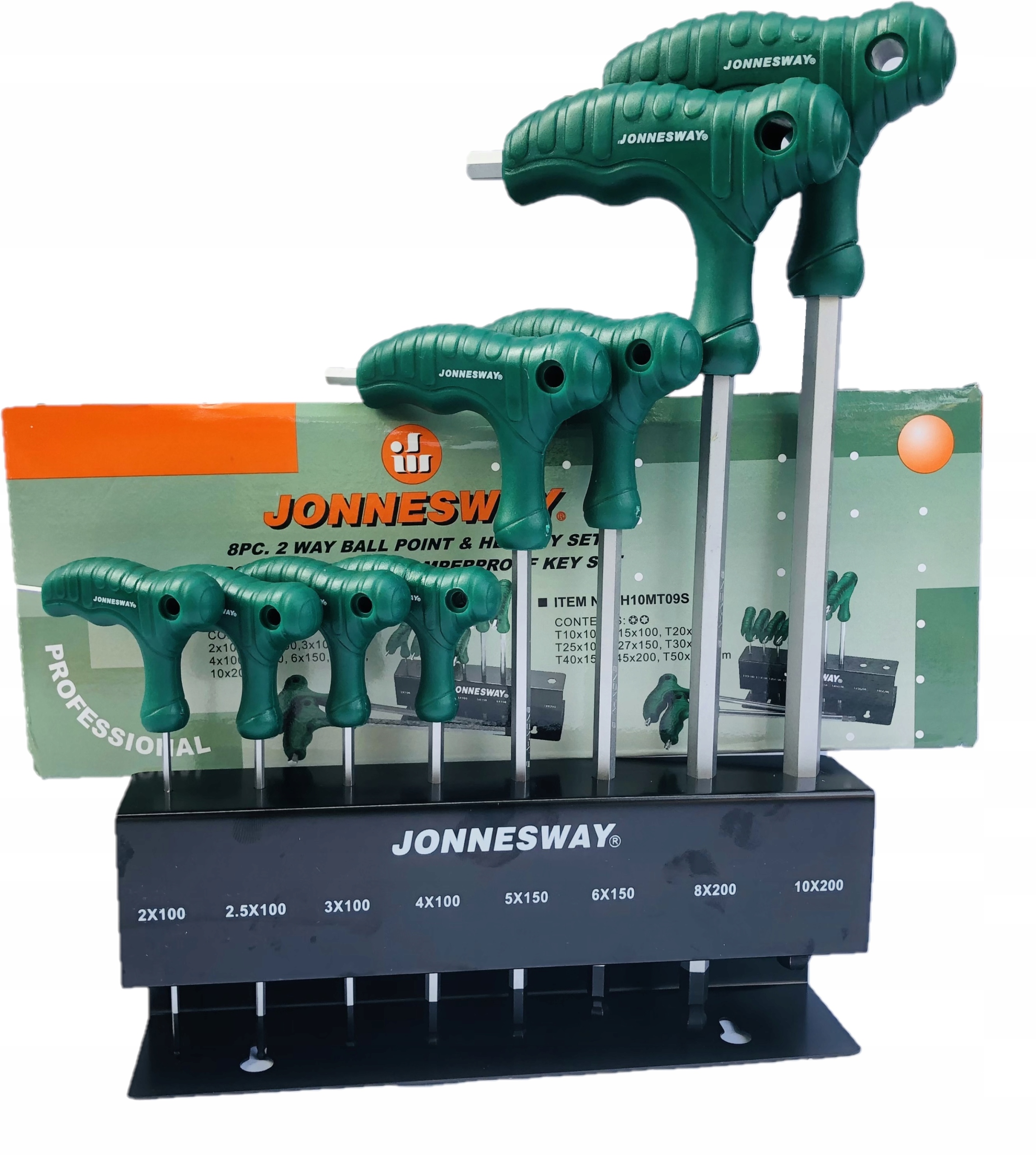 Jonnesway Klucze imbusy Ampule z kulka 2 10 mm Producent code H10MB08S