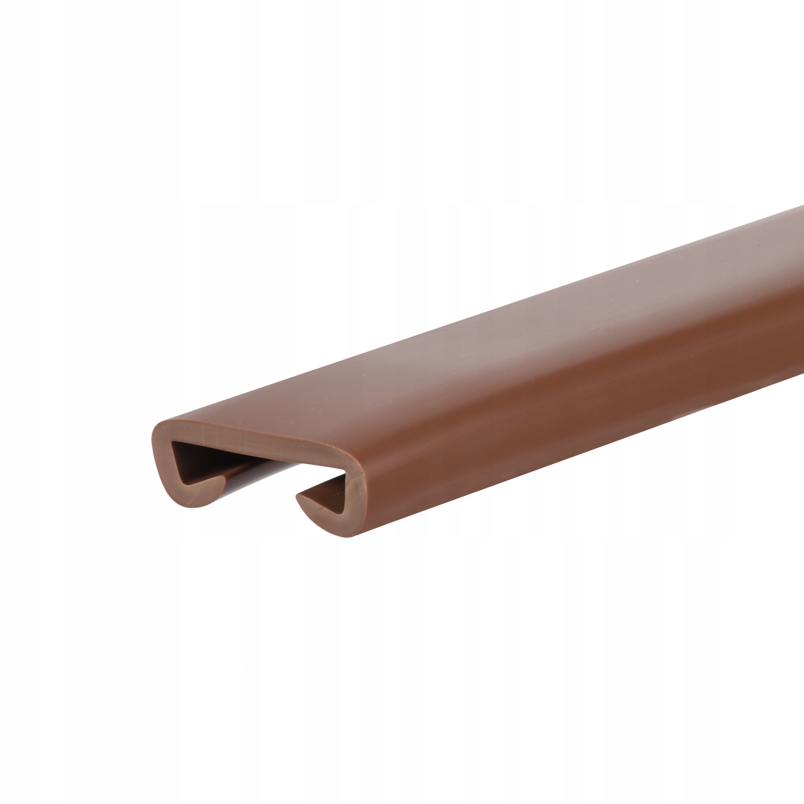 Pvc zábradliová lišta Premium, zábradlie 40x8 mm, hnedá