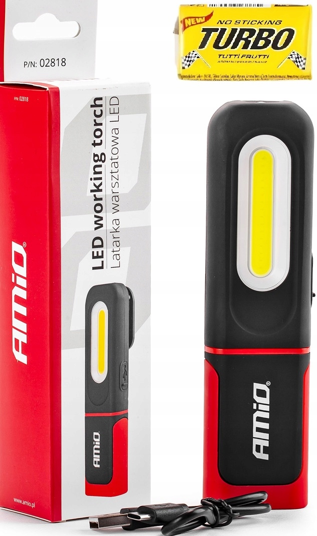 Profesjonalna latarka inspekcyjna lampa Led akumulatorowa Usb do ładowania