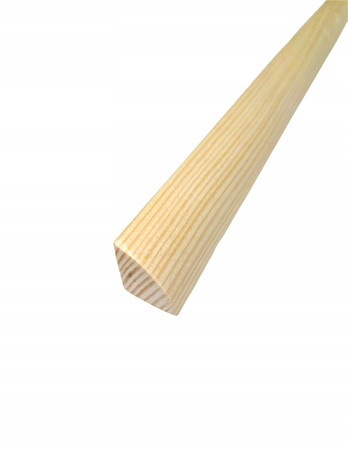 Listwa drewniana ćwierćwałek 20 x 20 świerkowy wykończeniowy wypukły gładki Szerokość 20 mm