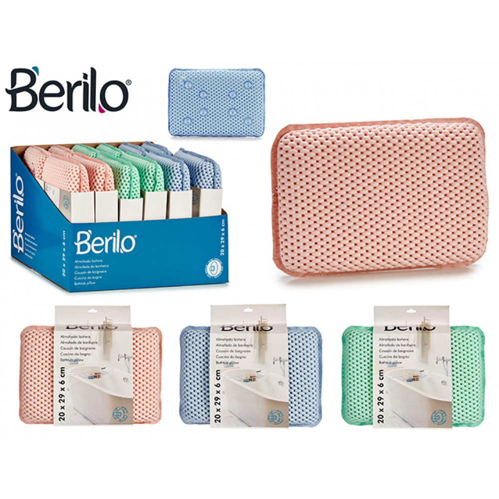 Odprężająca poduszka do wanny zagłówek przyssawki Szerokość produktu 29 cm